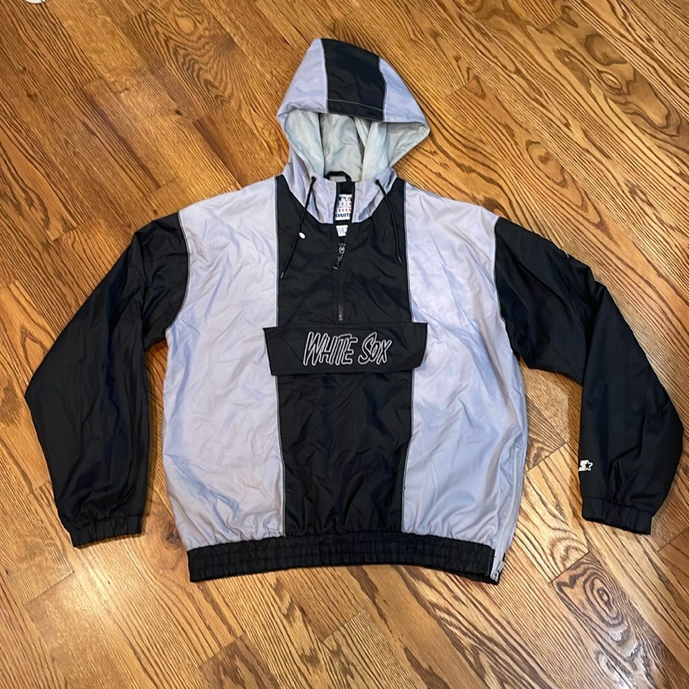 Vintage Chicago White Sox Starter Jacket/Quarter Zip Pullover. Size Medium.